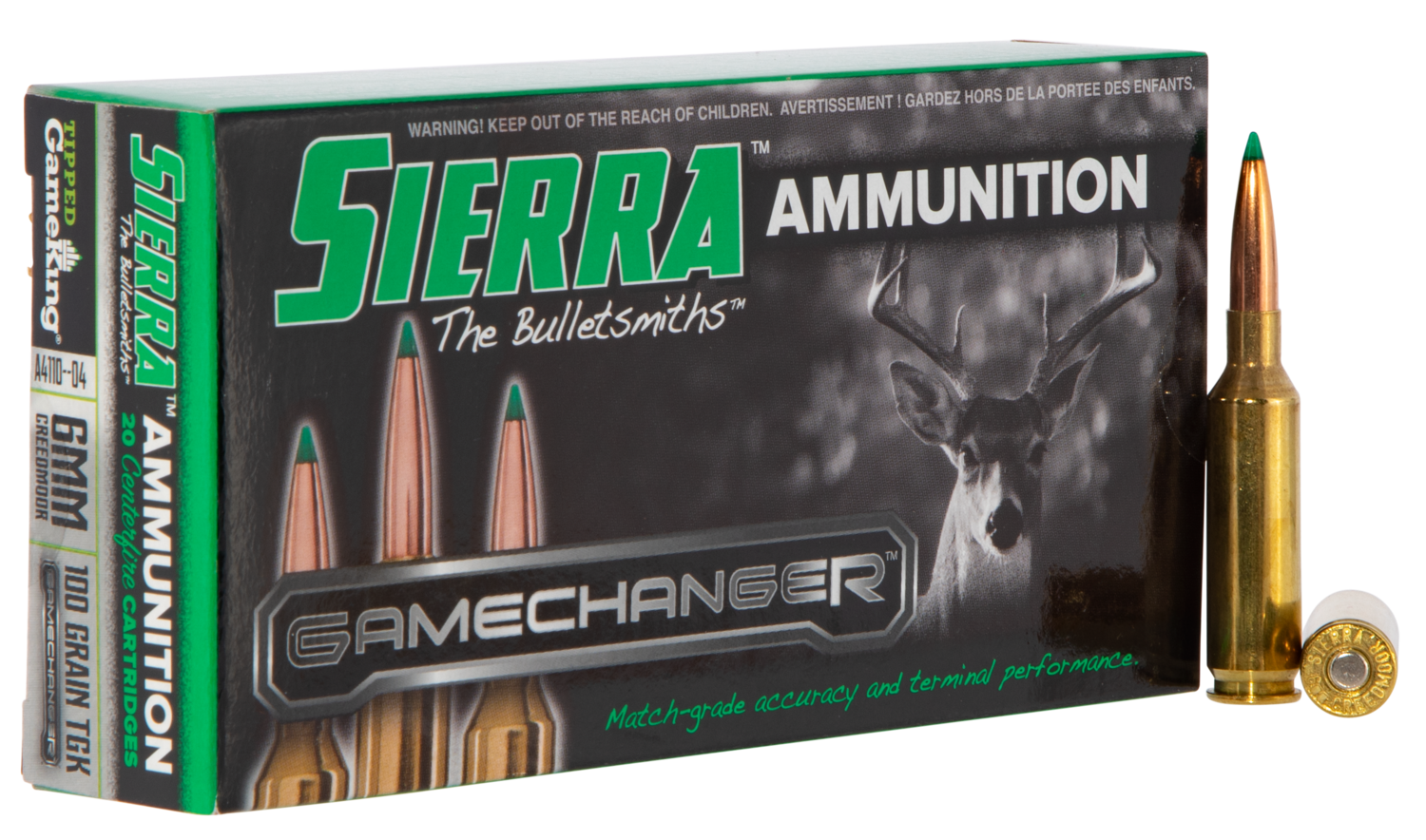 Sierra Gamechanger, Sierra A411004   6mm Creedmoor   100 Tgk     20/10