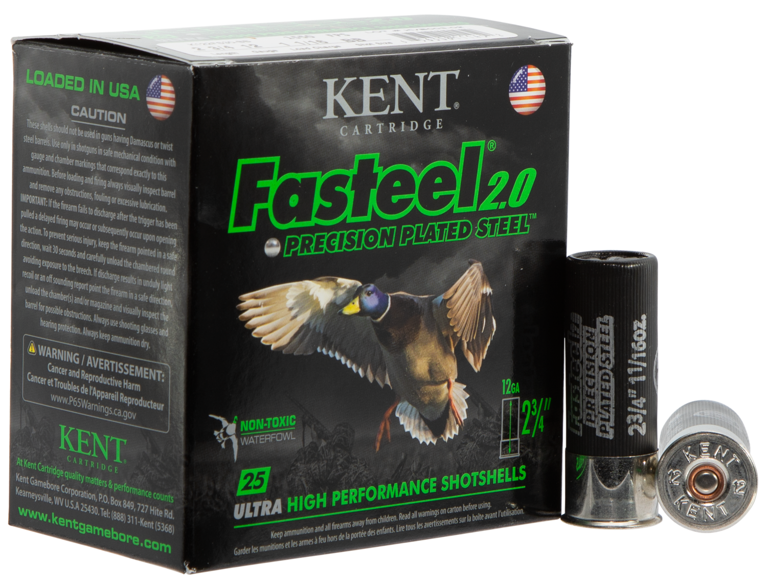 Kent Cartridge Fasteel 2.0, Kent K122fs30bb   2.75 11/16 Faststl 2.0     25/10