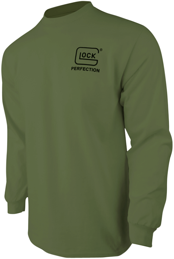 Glock Born In Austria, Glock Ap96065  Born In Austria Ls Shirt Milgrn  Sm