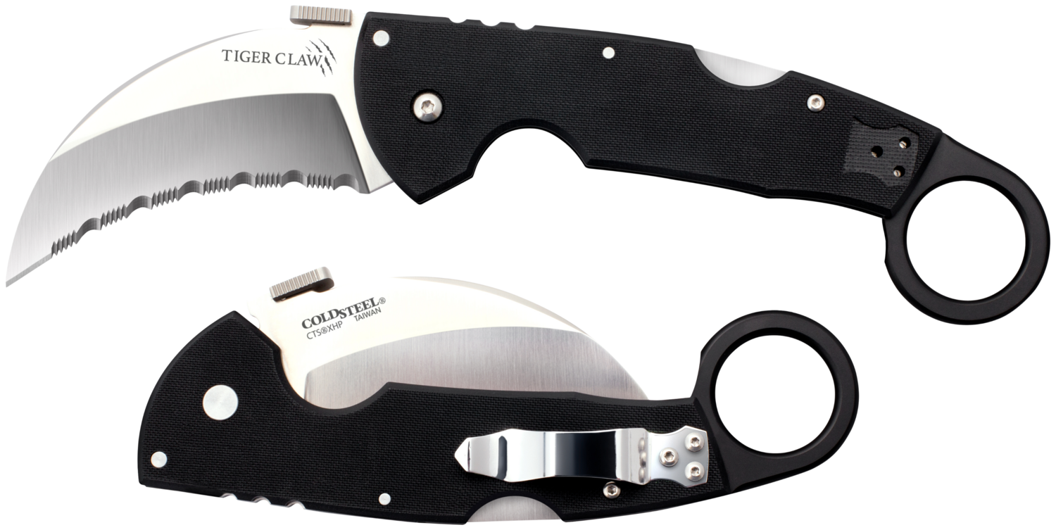 Cold Steel Tiger Claw, Cold Cs-22kfs         Tiger Claw Serrated   3"