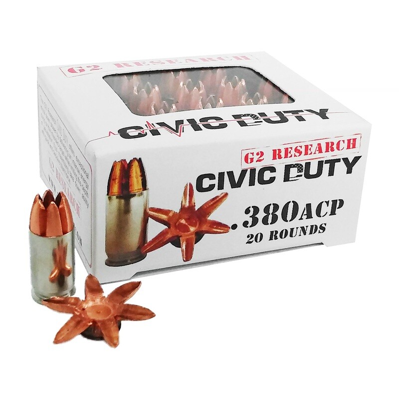 G2r Civic Duty 380acp 64gr 20/500 G2r Civic Duty 380acp 64gr 20/500