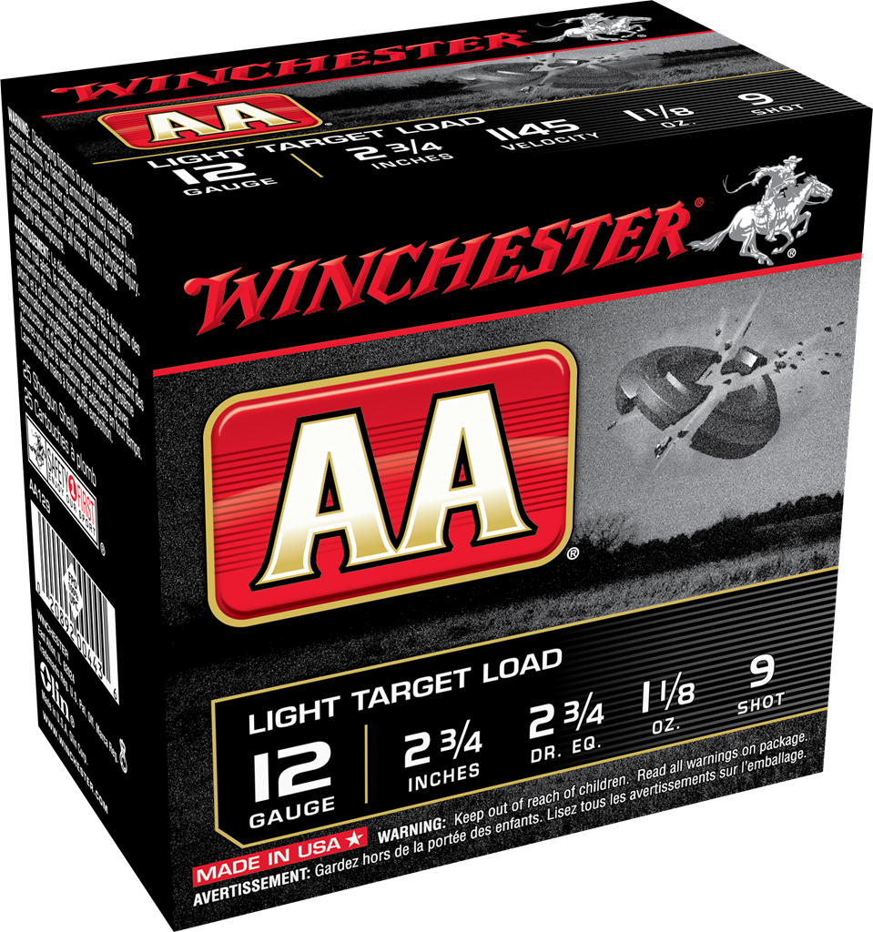 Winchester Ammo Aa, Win Aa129      Aa Light     11/8             25/10