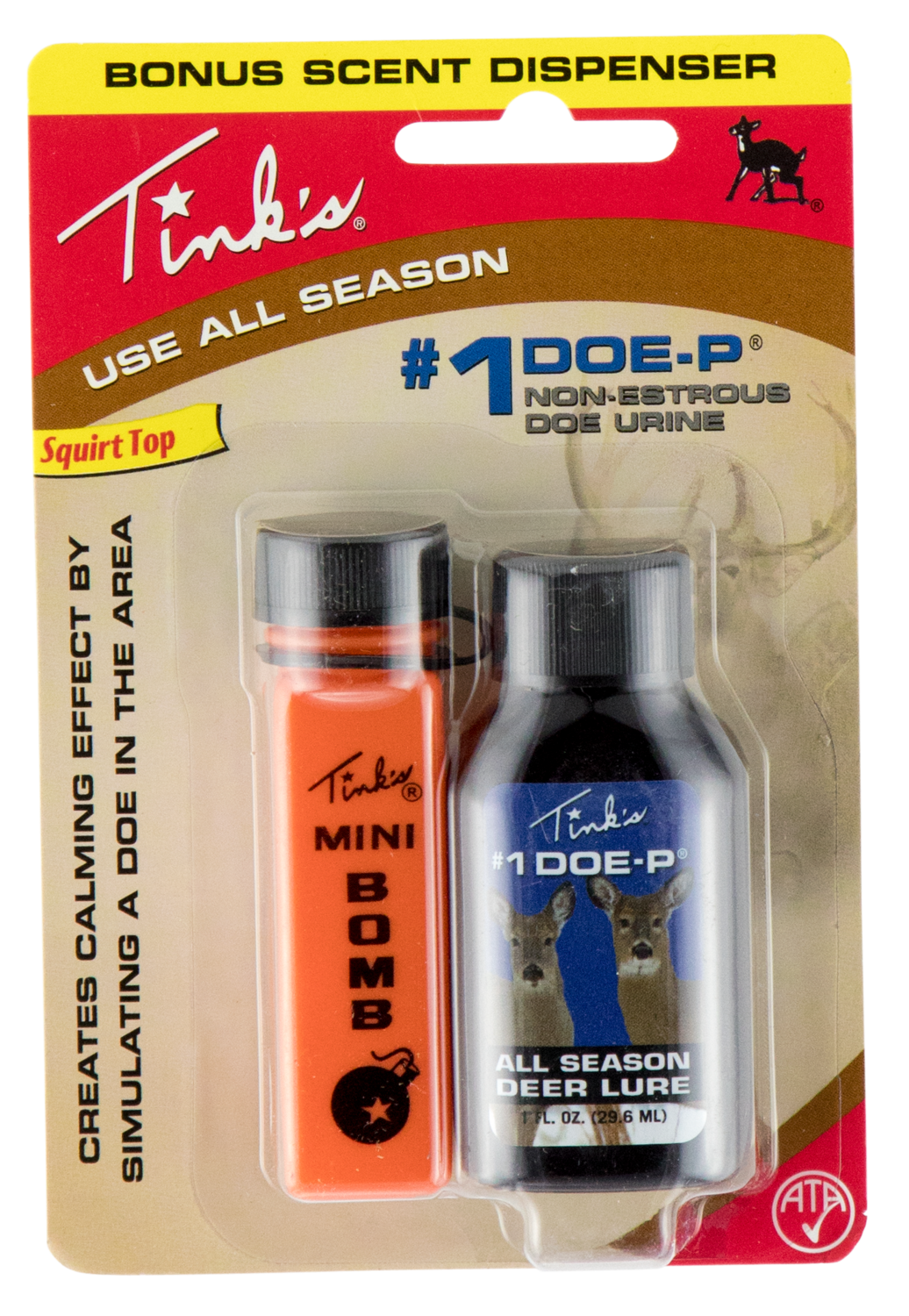 Tinks #1 Doe-p, Tinks W6249    #1 Doe-p Deer Scent 1oz