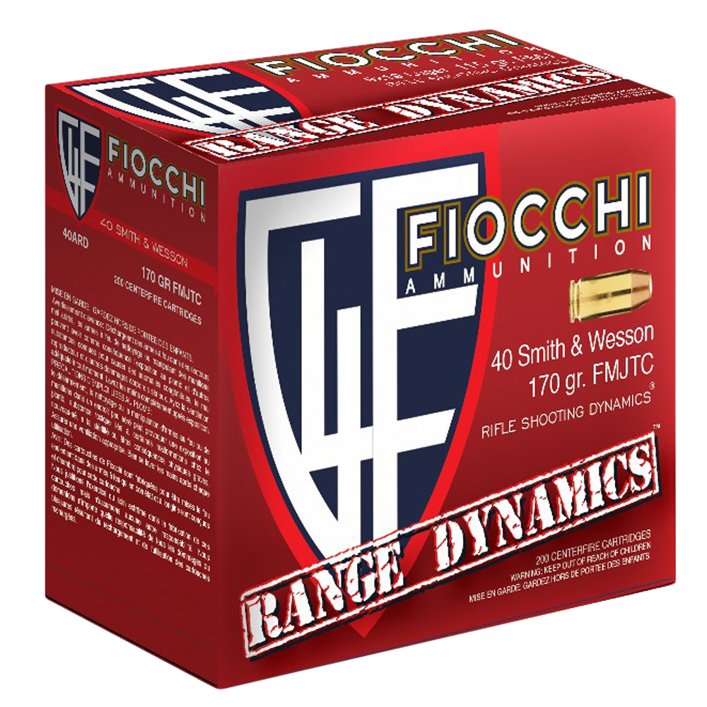 Fiocchi Range Dynamics, Fio 40ard100  40s        170 Fmjtc Range Pk 100/10