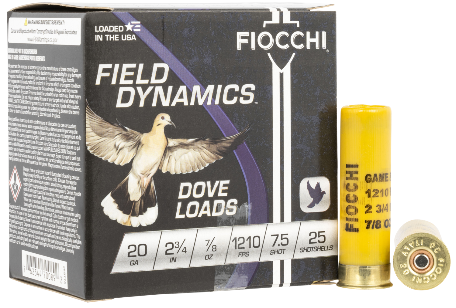 Fiocchi Field Dynamics, Fio 20gt75    Dv/qu         7/8              25/10
