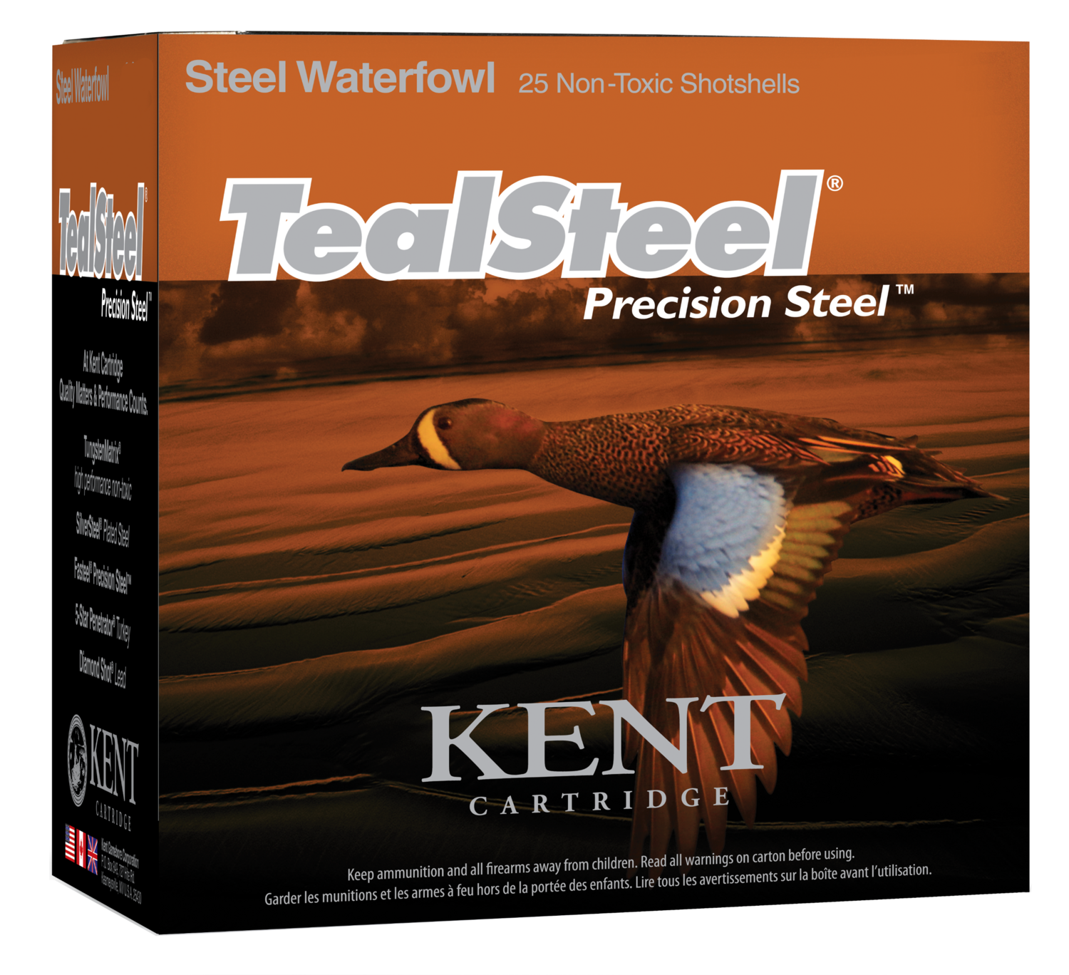 Kent Cartridge Tealsteel, Kent Kts123366    3in 11/4   Teal Stl 6      25/10