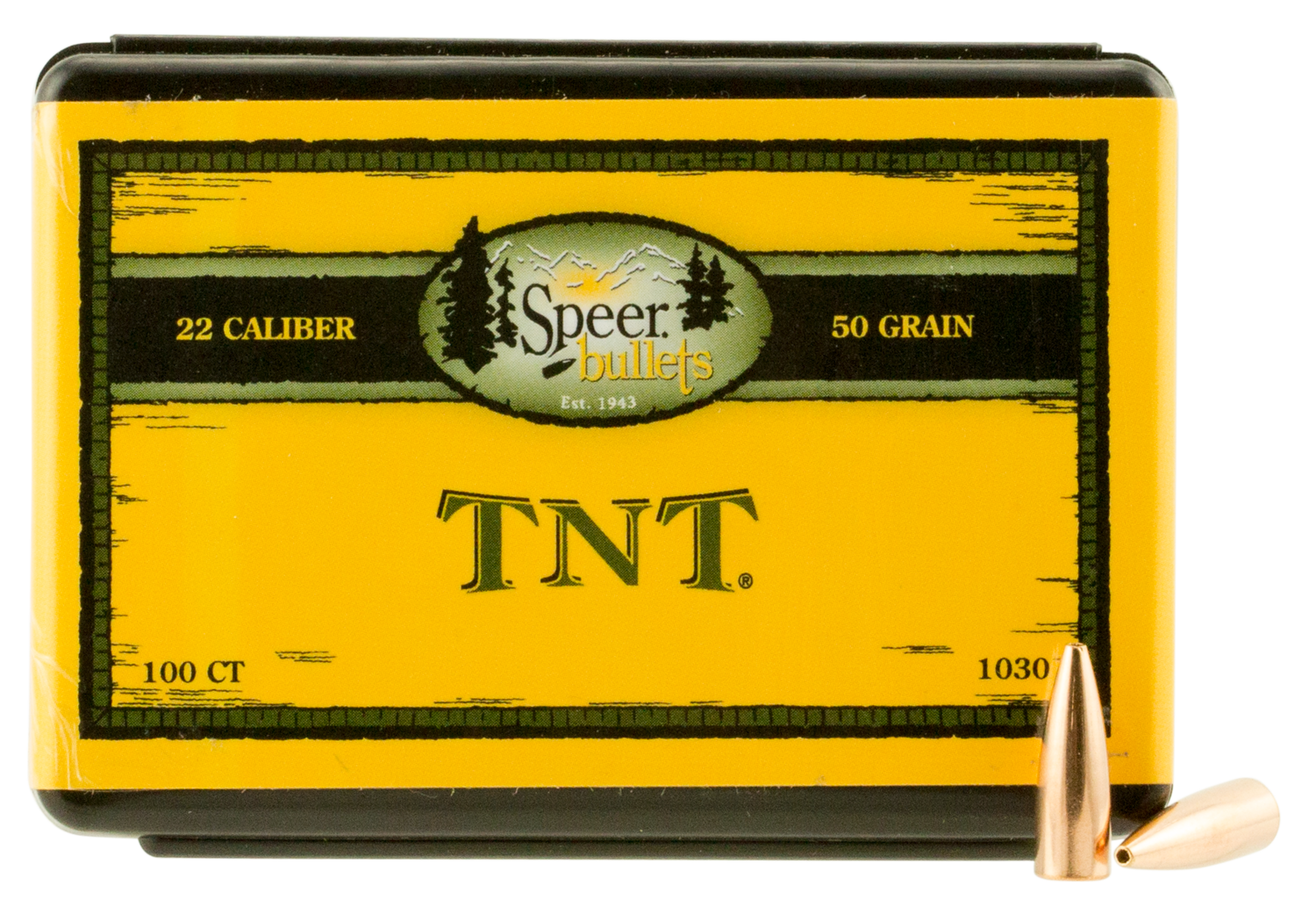 Speer Ammo Tnt, Speer 1030      Bull .224  50 Hp Tnt         100/5