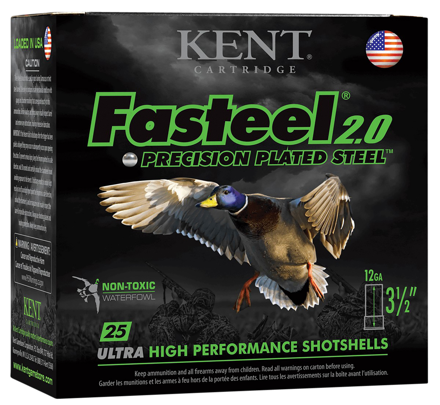 Kent Cartridge Fasteel 2.0, Kent K123fsp362x4 3in 11/4   Faststl+pps     25/10