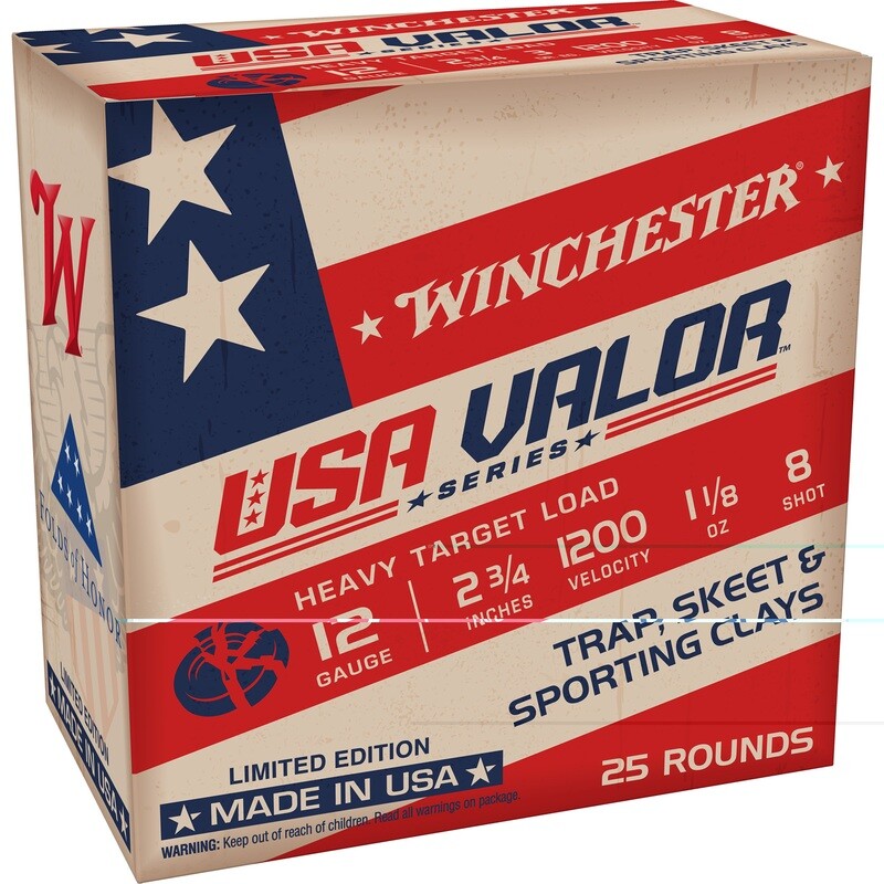 Win Usa Valor 12ga 2.75 Win Usa Valor 12ga 2.75" #8 25/250