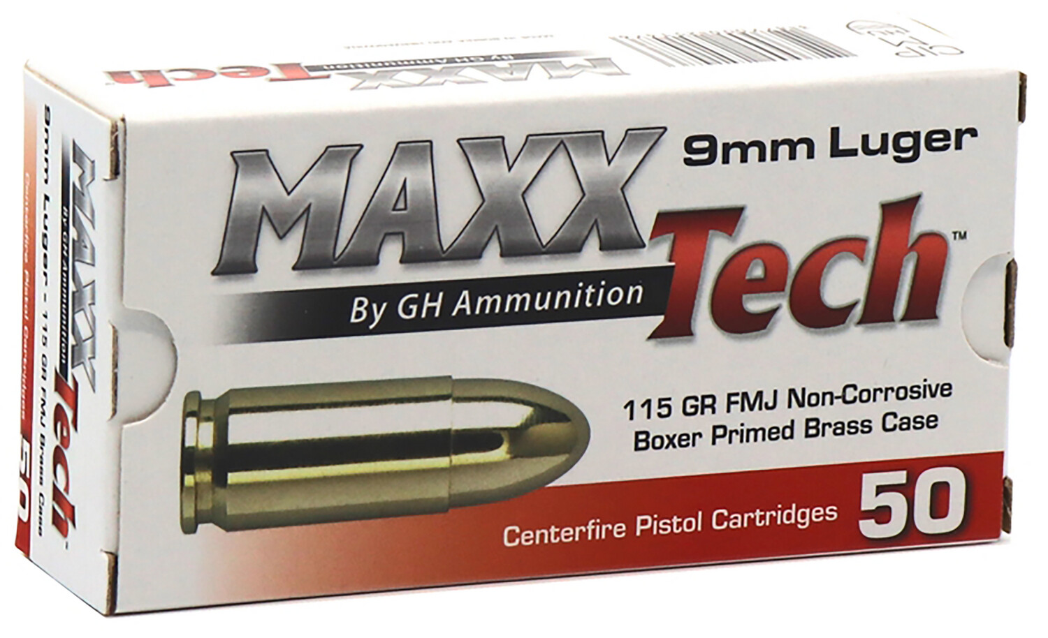 Tulammo , Maxxtech Ptgb9mmb    9mm    115g Fmj       50/20