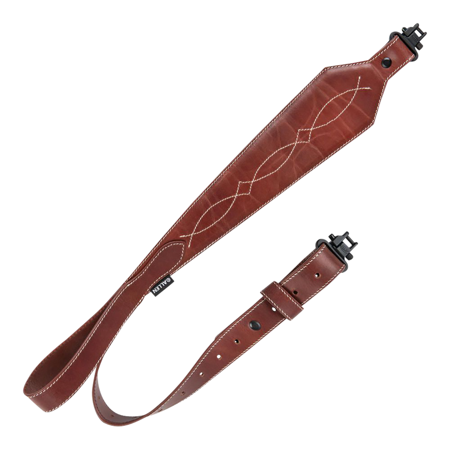 Allen , Allen 8508  Leather Sling Western Scallop, Brown