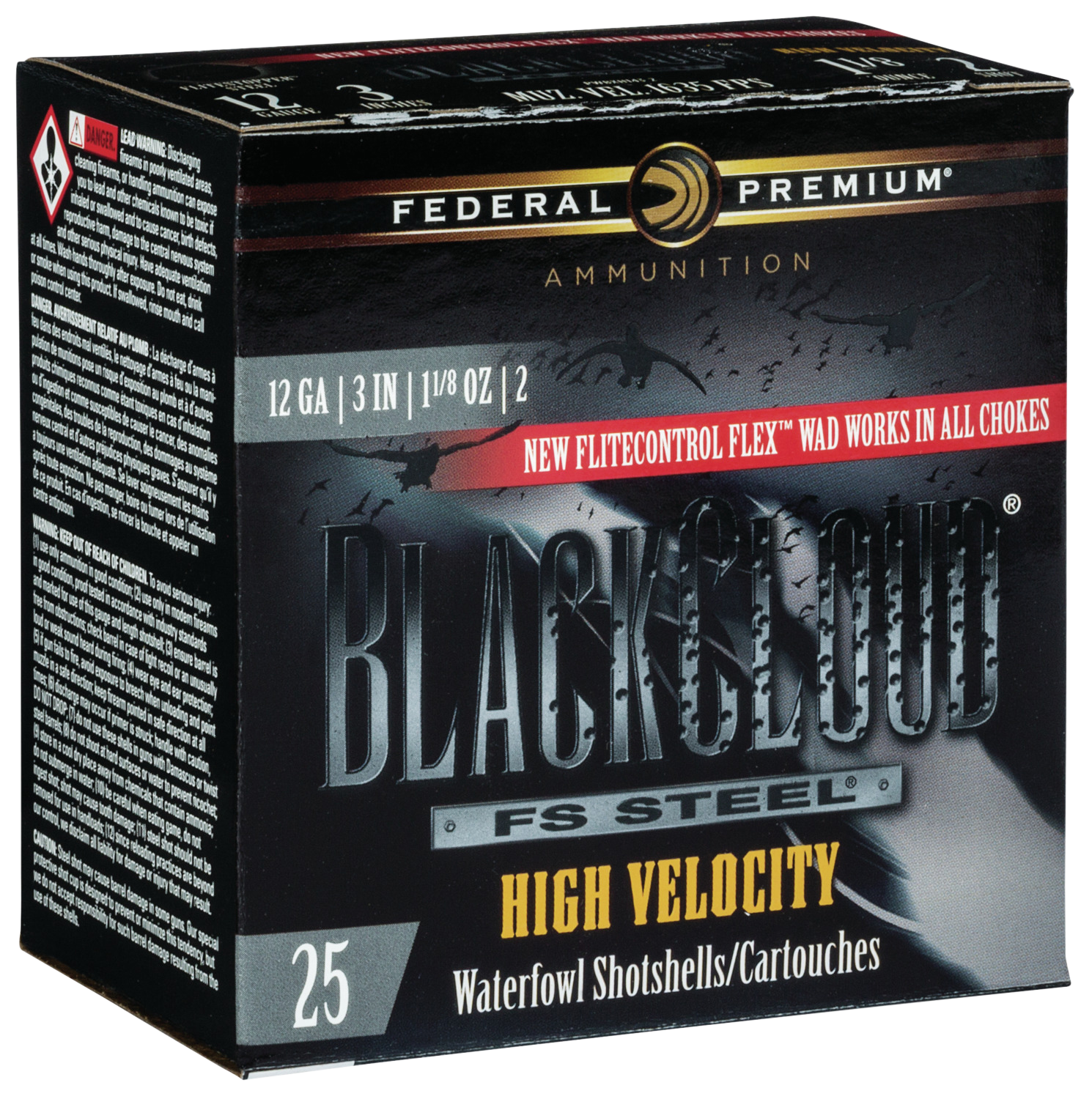 Federal Premium, Fed Pwbxh1432     Blkcld 12 3in 1-1/8        25/10