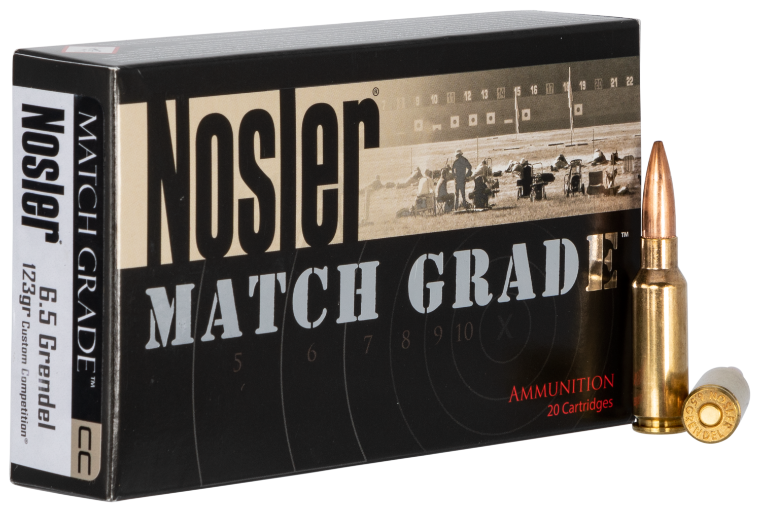 Nosler Match Grade, Nos 44501 Match       6.5 Grn  123 Cc        20/10