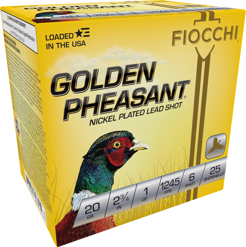Fiocchi Golden Pheasant, Fio 20gp6     Gld Phs       1oz              25/10