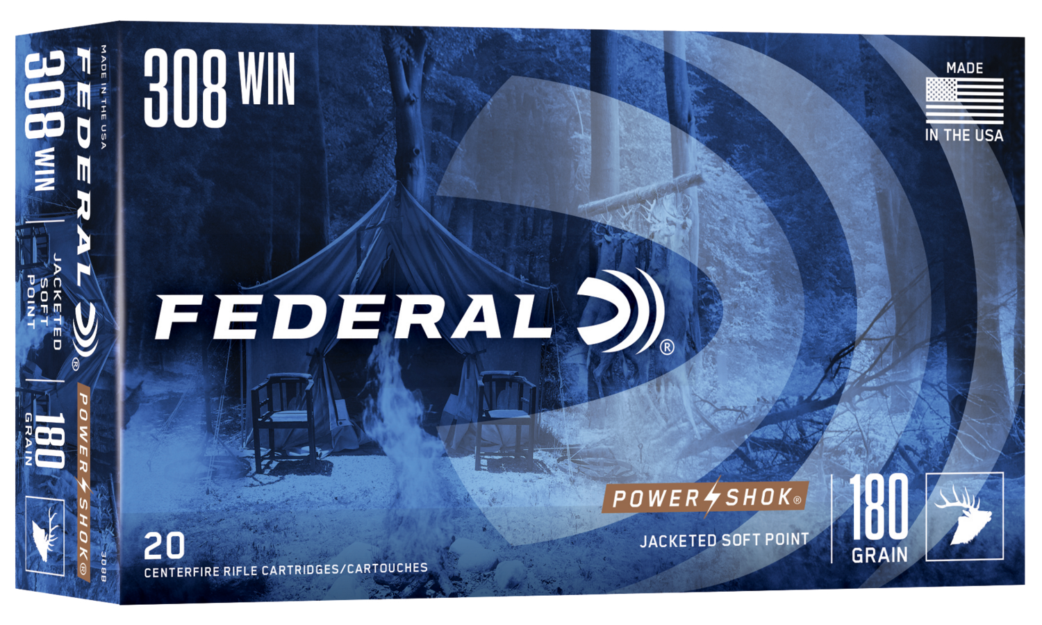 Federal Power-shok, Fed 308b           308     180 Sp            20/10