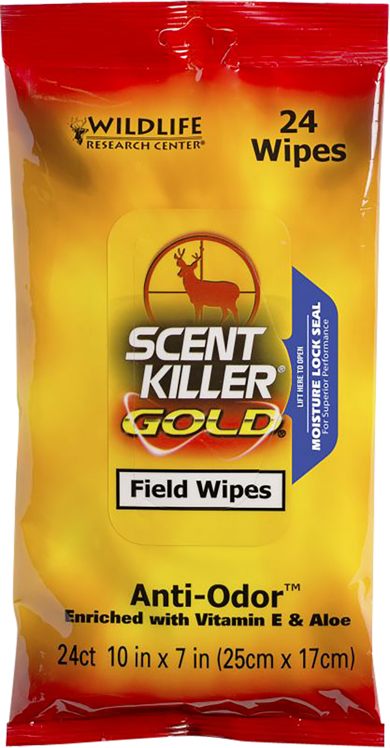 Wildlife Research Scent Killer Gold, Wild 1295   Sk Gold Field Wipes             24pack