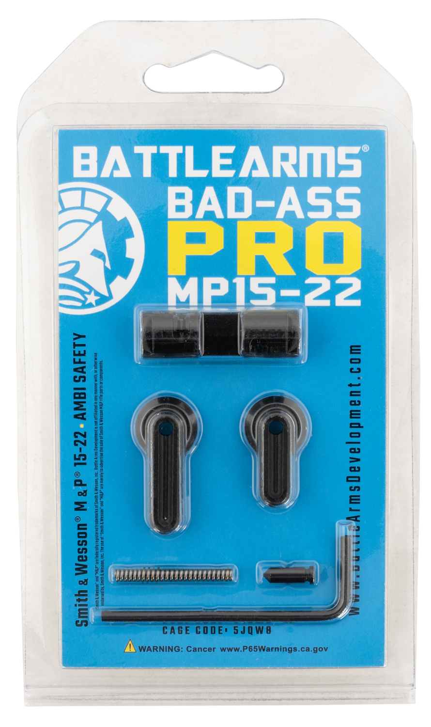 Battle Arms Development Bad-ass-pro, Battle Bad-ass-pro     Mp15-22 Amb Safety Stl  Blk
