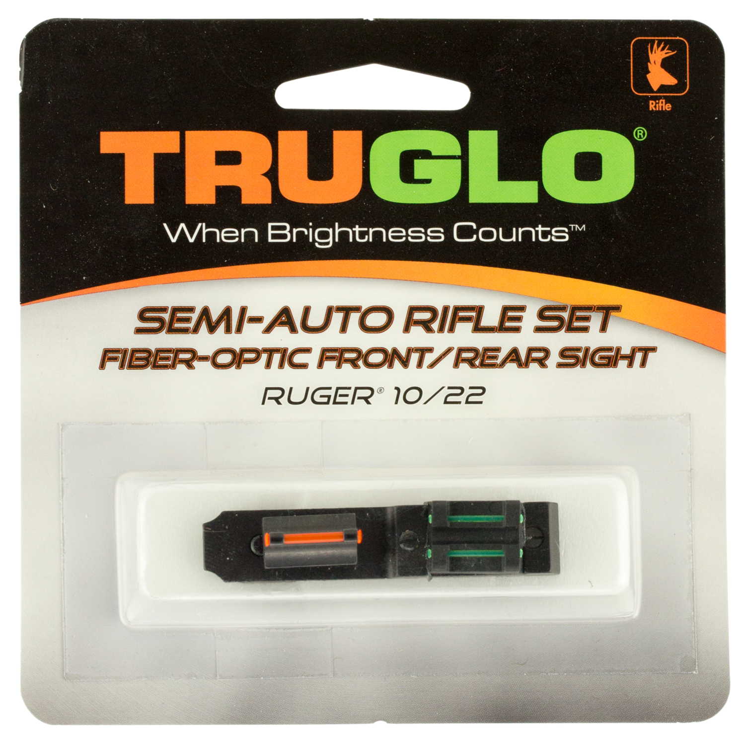 Truglo Ruger 10/22 Fiber Optic Sight Set, Tru Tg-111w      Ruger 10/22 Rifle Set