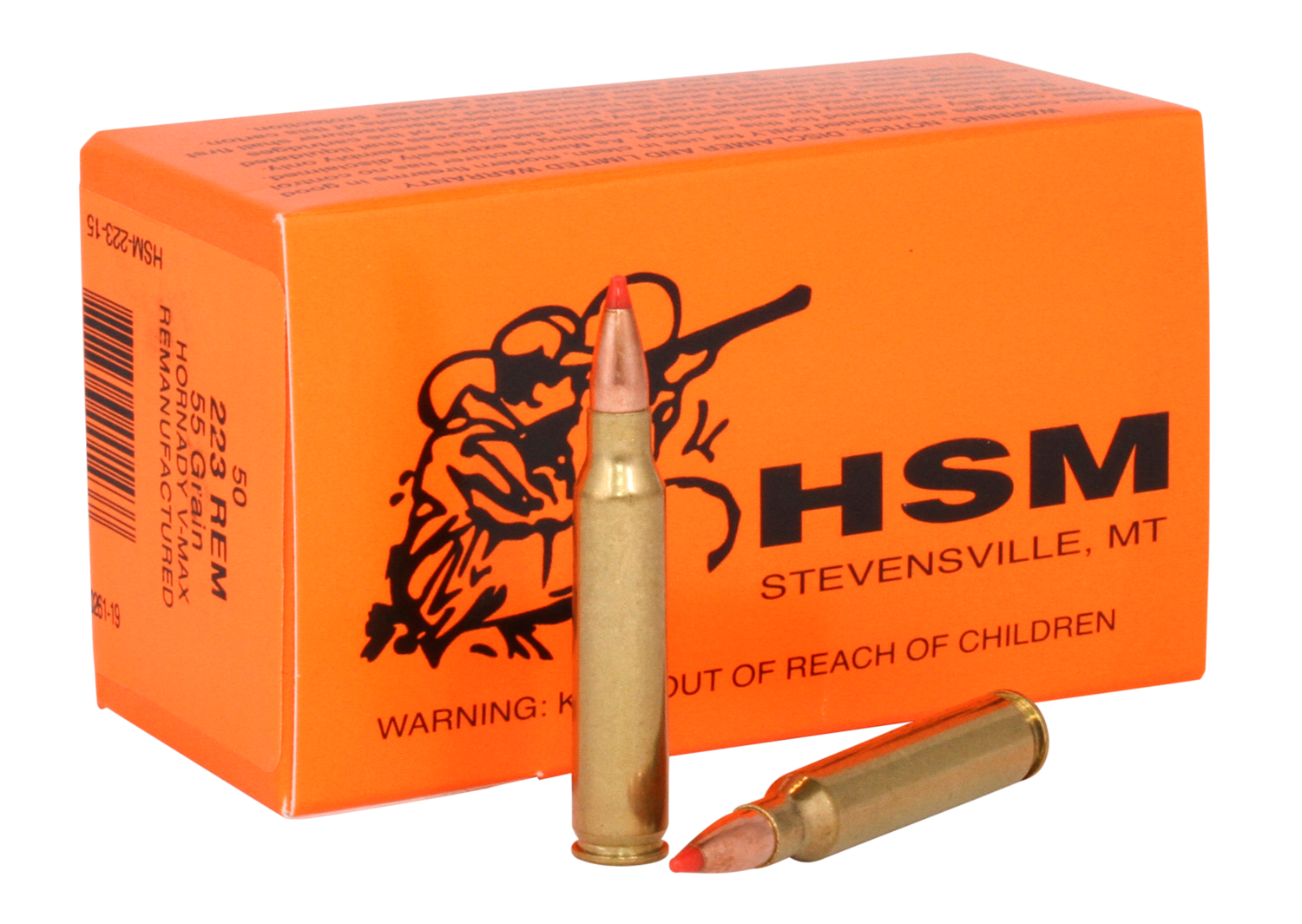 Hsm Varmint, Hsm 22315        223 Rem  55 Vmax  Remanuf   50/10