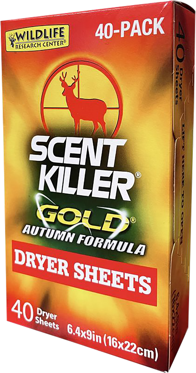 Wildlife Research Scent Killer Gold, Wild 1283   Sk Golden Autumn Dryer Sheet    40pack