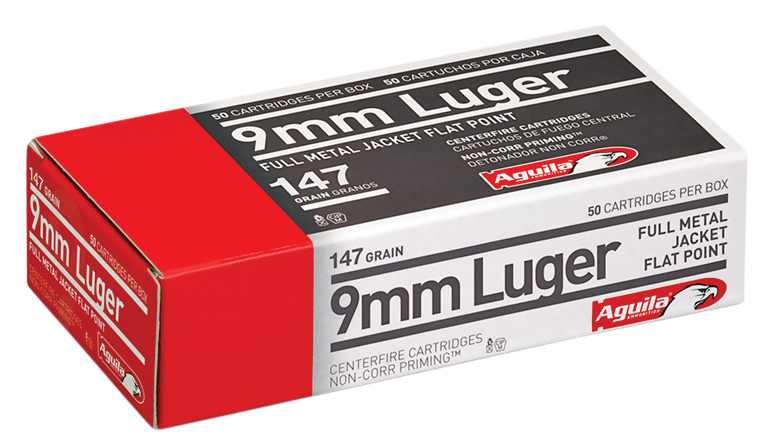 Aguila Target & Range, Aguila 1e097719      9mm       147fp         50/20