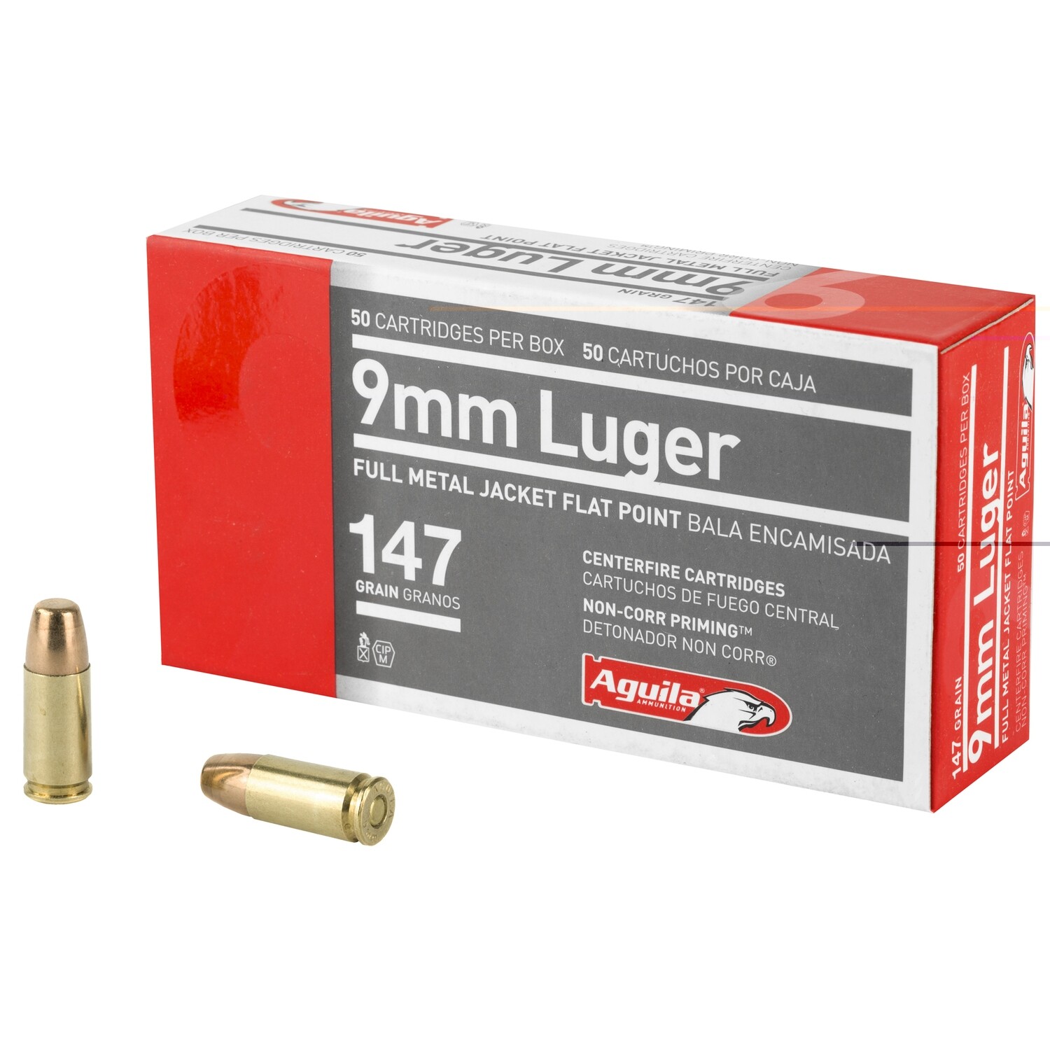 Aguila 9mm 147gr Fmj Fp 50/1000