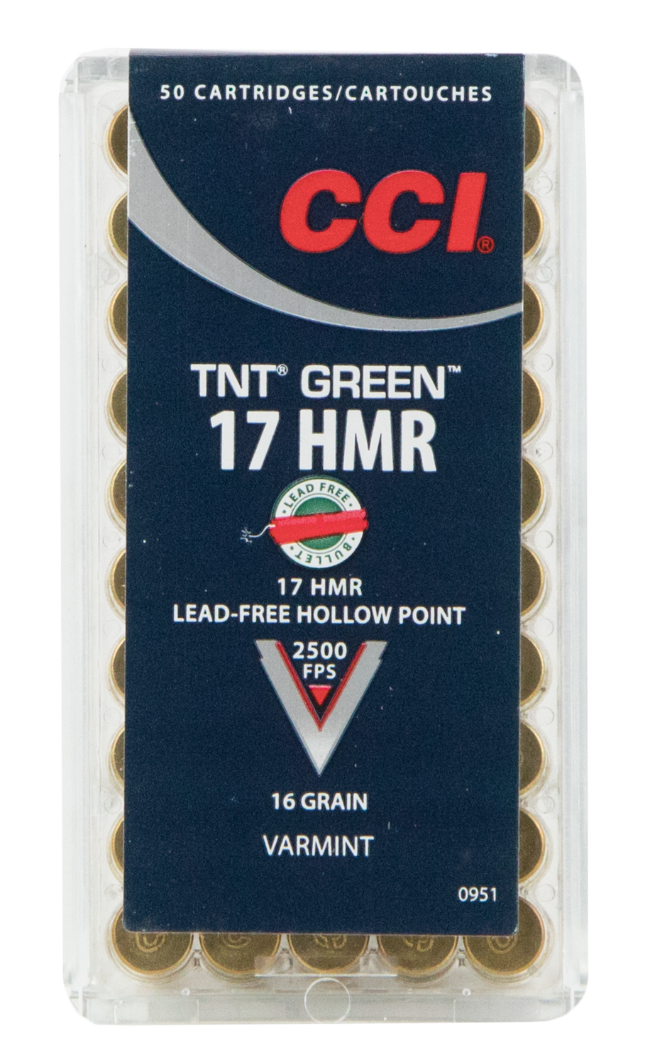 Cci Varmint, Cci 951     17hmr   16 Tnt Green             50/40