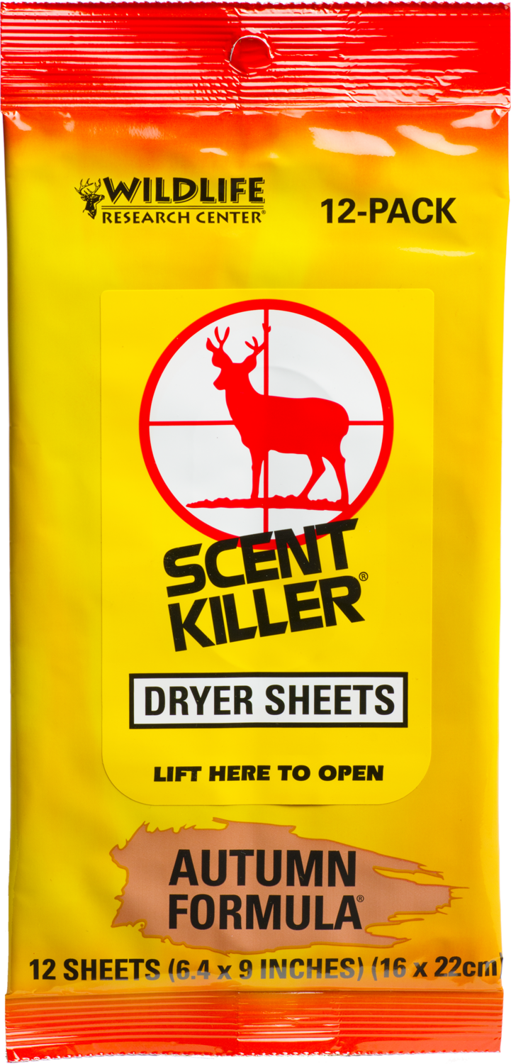 Wildlife Research Scent Killer, Wild 580    Sk Dryer Sheets                   12pk
