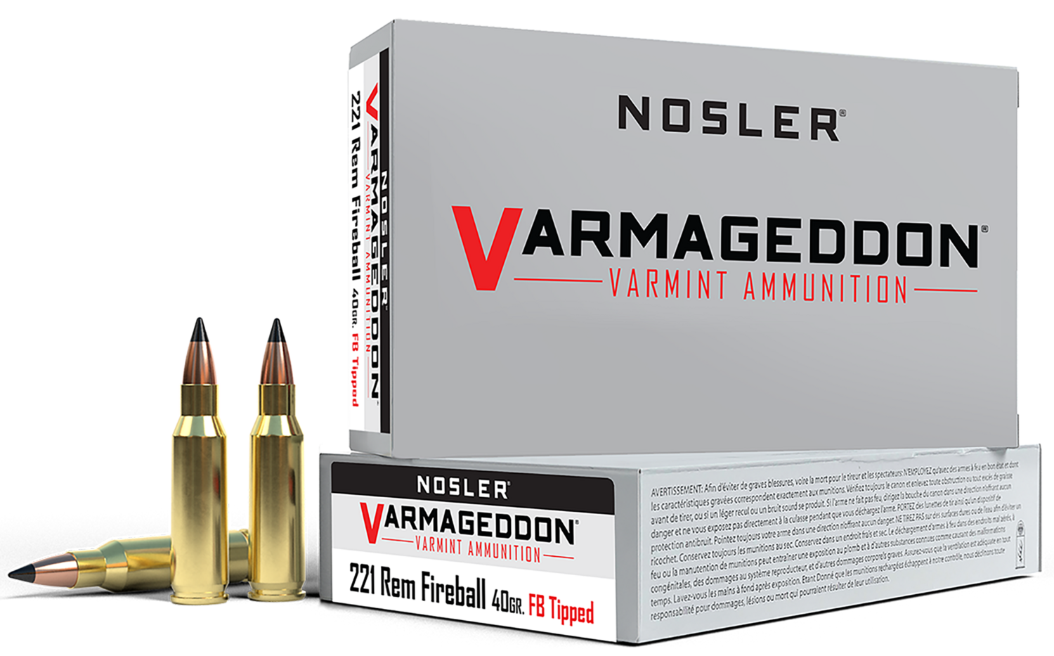 Nosler Varmageddon, Nos 65125        221fire  40 Fbt             20/20