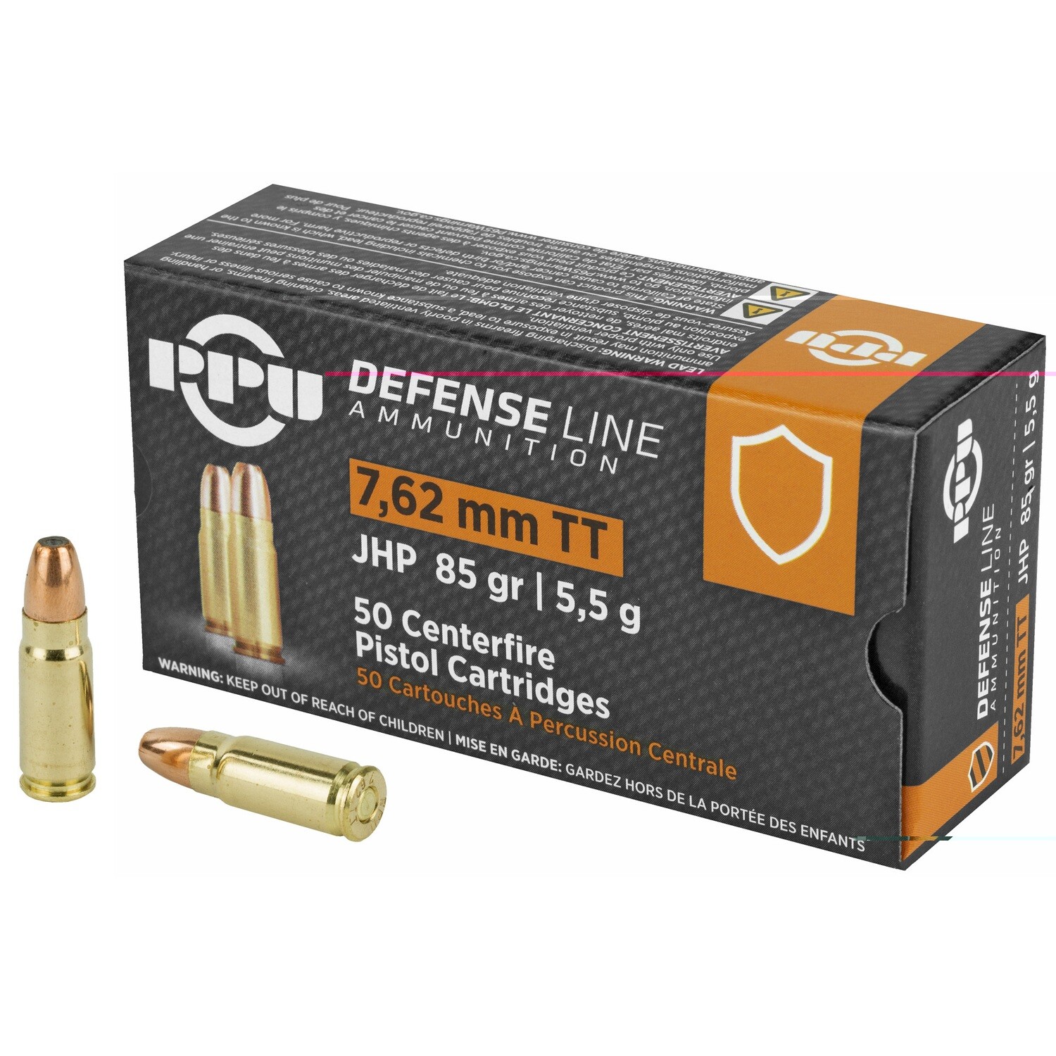 Ppu 7.62 Tokarev Jhp 85gr 50/500