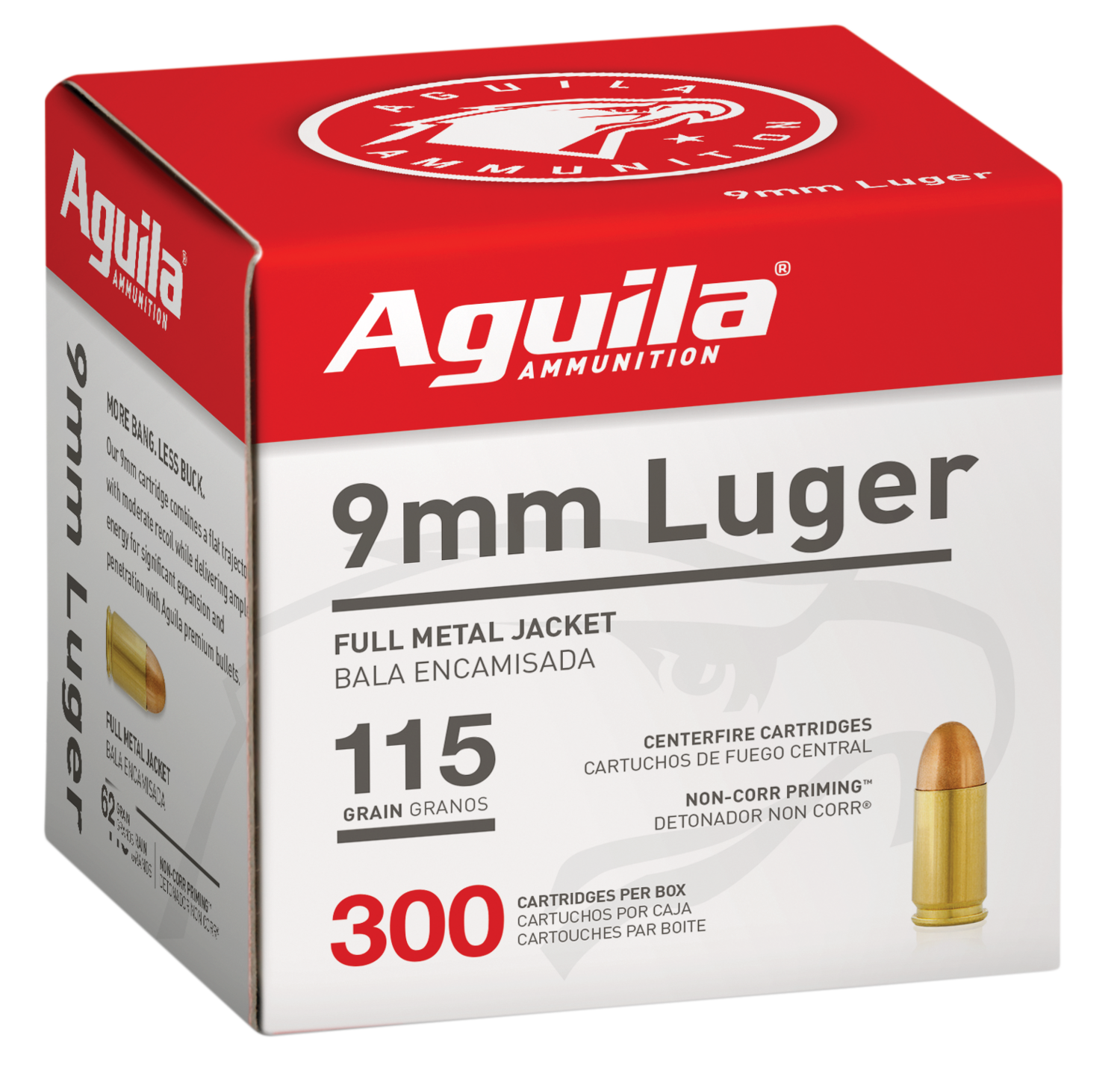 Aguila Target & Range, Aguila 1e097700      9mm      115fmj         300/4