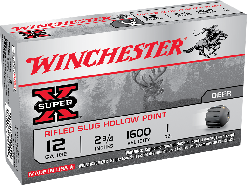 Winchester Ammo Super X, Win X12rs15    Supx          Slug             5/50