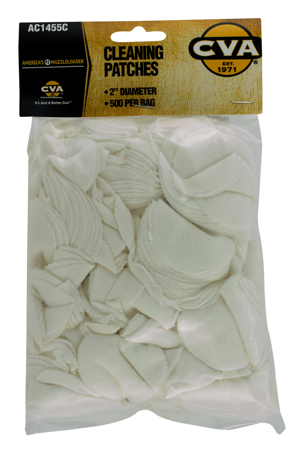 Cva Cleaning Patches, Cva Ac1455c   2in Cleaning Patches  500