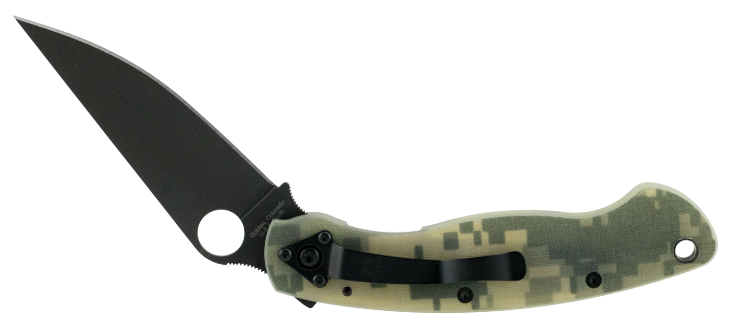 Spyderco Military, Spy C36gpcmobk  Mltry G-10 Pln  Clpnt   4.00  Camo