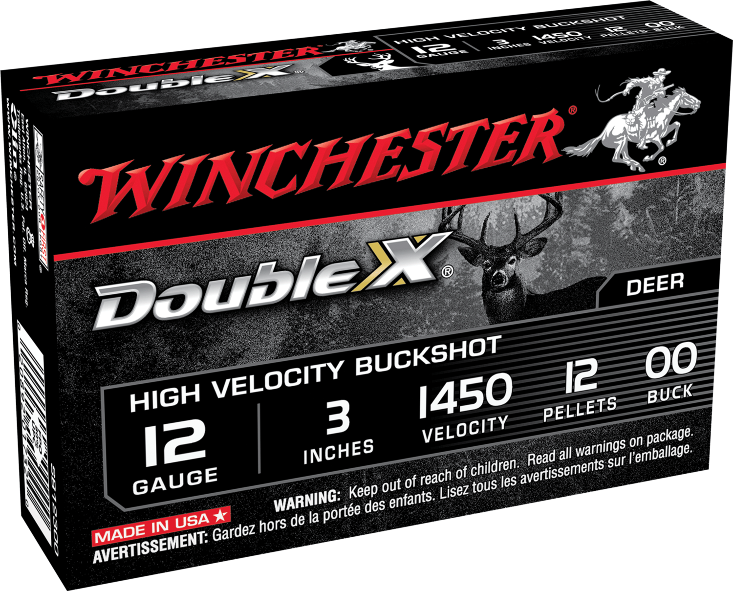 Winchester Ammo Double X, Win Sb12300    Suprm 3mag Cop  Buck           5/50