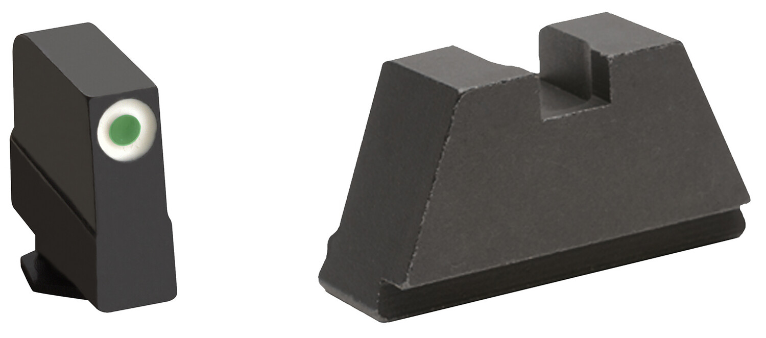 Ameriglo Optic Compatible Sight Set For Glock, Amer Gl491   3xltall Glk 17-39          Grn/wt/blk