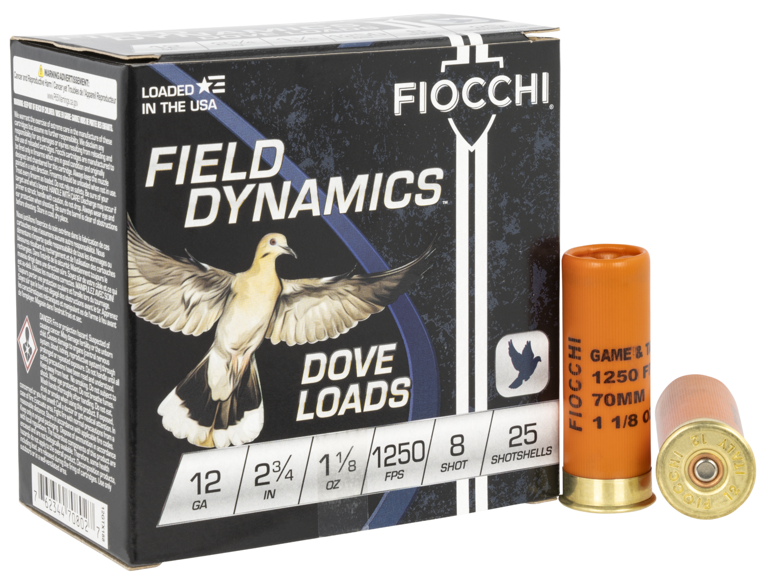 Fiocchi Field Dynamics, Fio 12gtx188  Dv/qu        11/8              25/10
