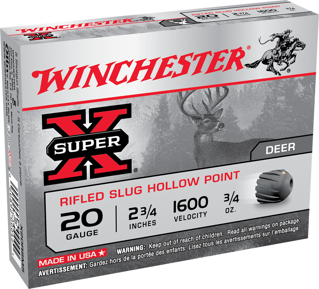 Winchester Ammo Super X, Win X20rsm5    Supx          Slug             5/50