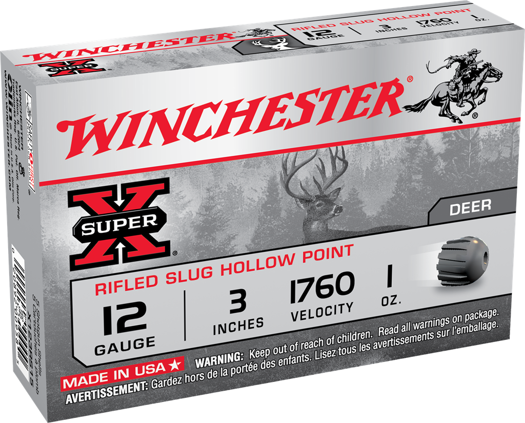 Winchester Ammo Super X, Win X123rs15   Supx          Slug             5/50
