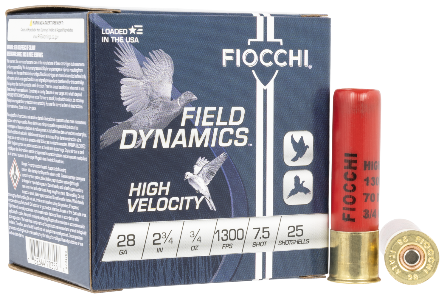 Fiocchi Field Dynamics, Fio 28hv75    High Vel      3/4              25/10