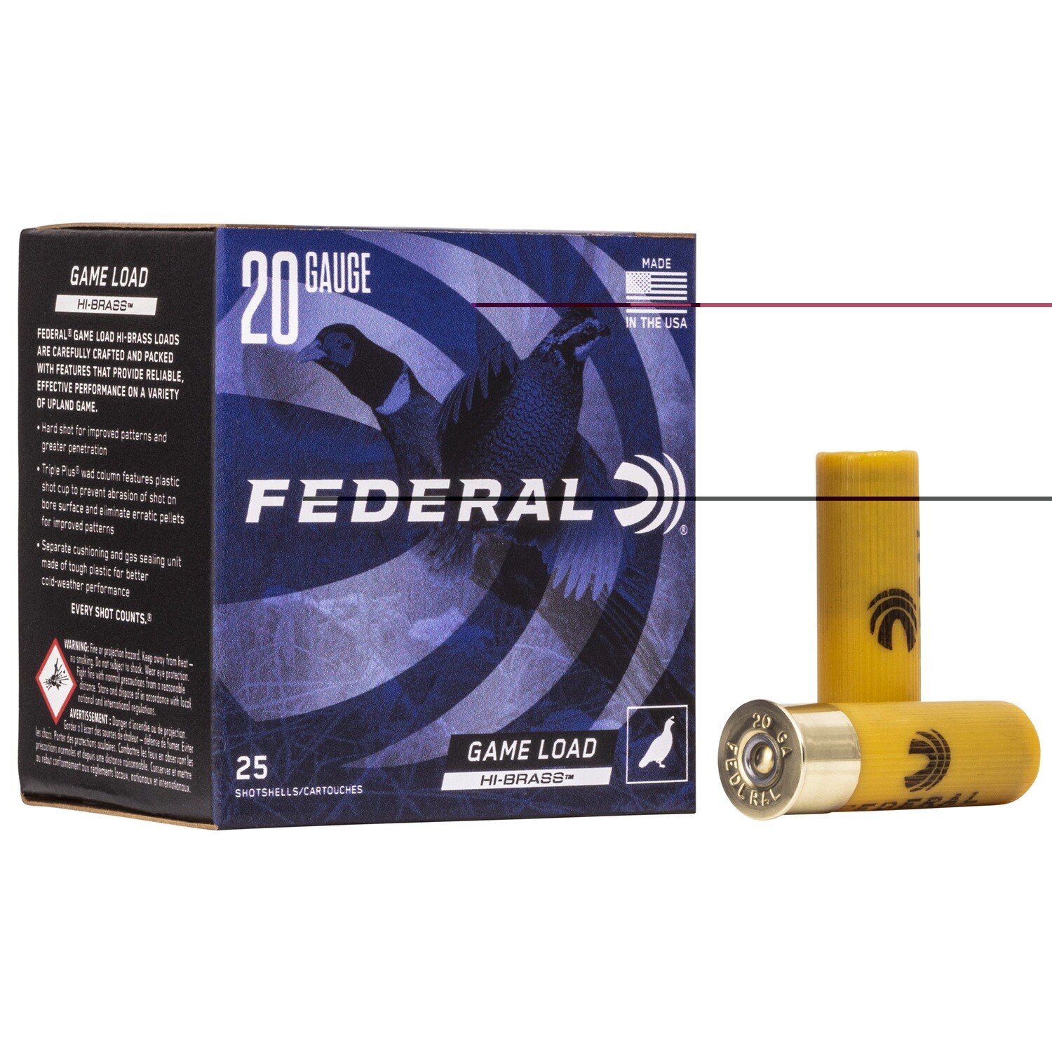 Fed Gmshk 20ga 2.75" #7.5 25/250