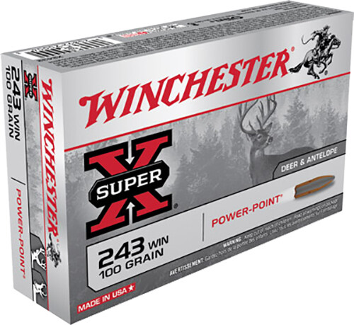 Winchester Ammo Super X, Win X2432         243    100 Pp              20/10