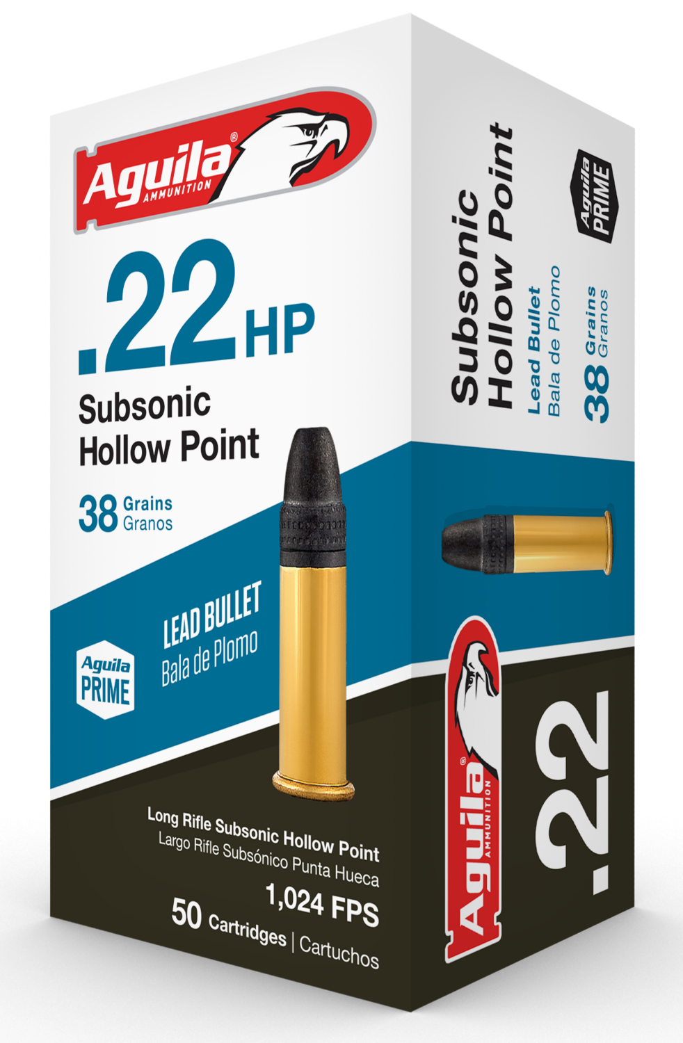 Aguila Subsonic, Aguila 1b220268      22lr Sb Hp 38gr         50/20