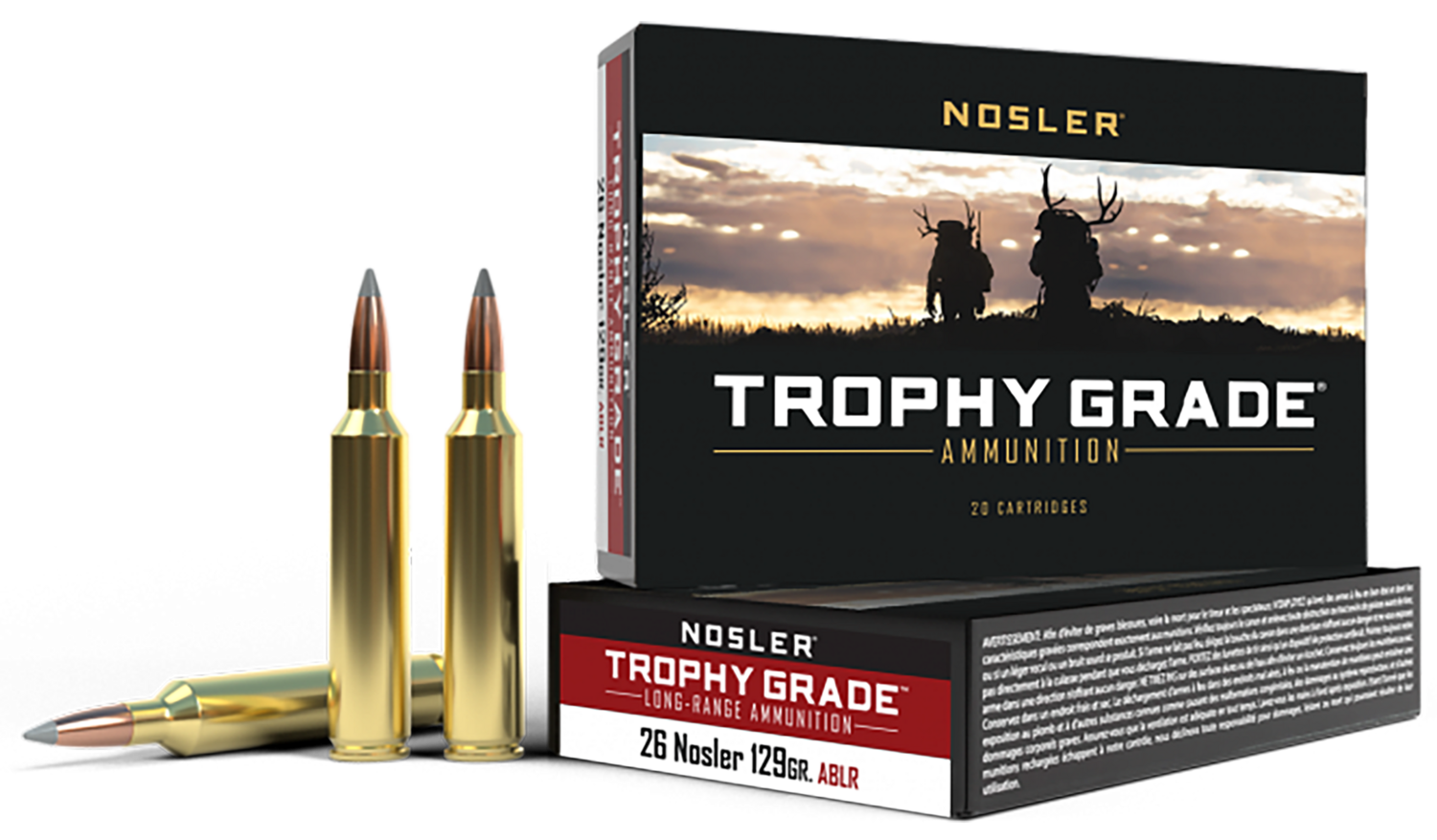 Nosler Trophy Grade Long-range, Nos 60110    26 Nos       129 Ablr Trophy    20/10