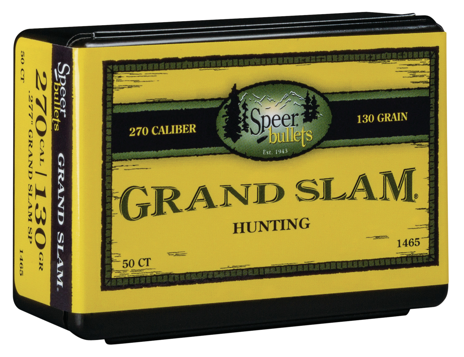 Speer Ammo Grand Slam, Speer 1465      Bull .277 130 Grandslam       50/5
