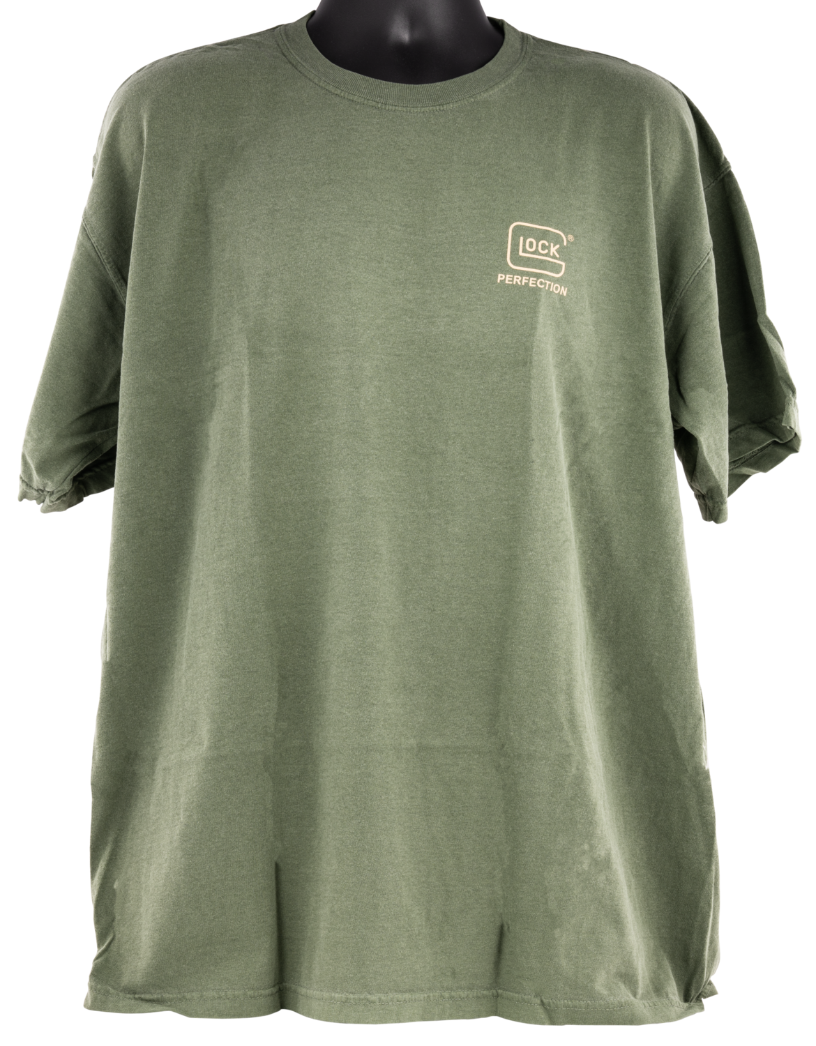 Glock Perfection, Glock Aa75151  Perfection Logo Ss Shirt Green   Lg
