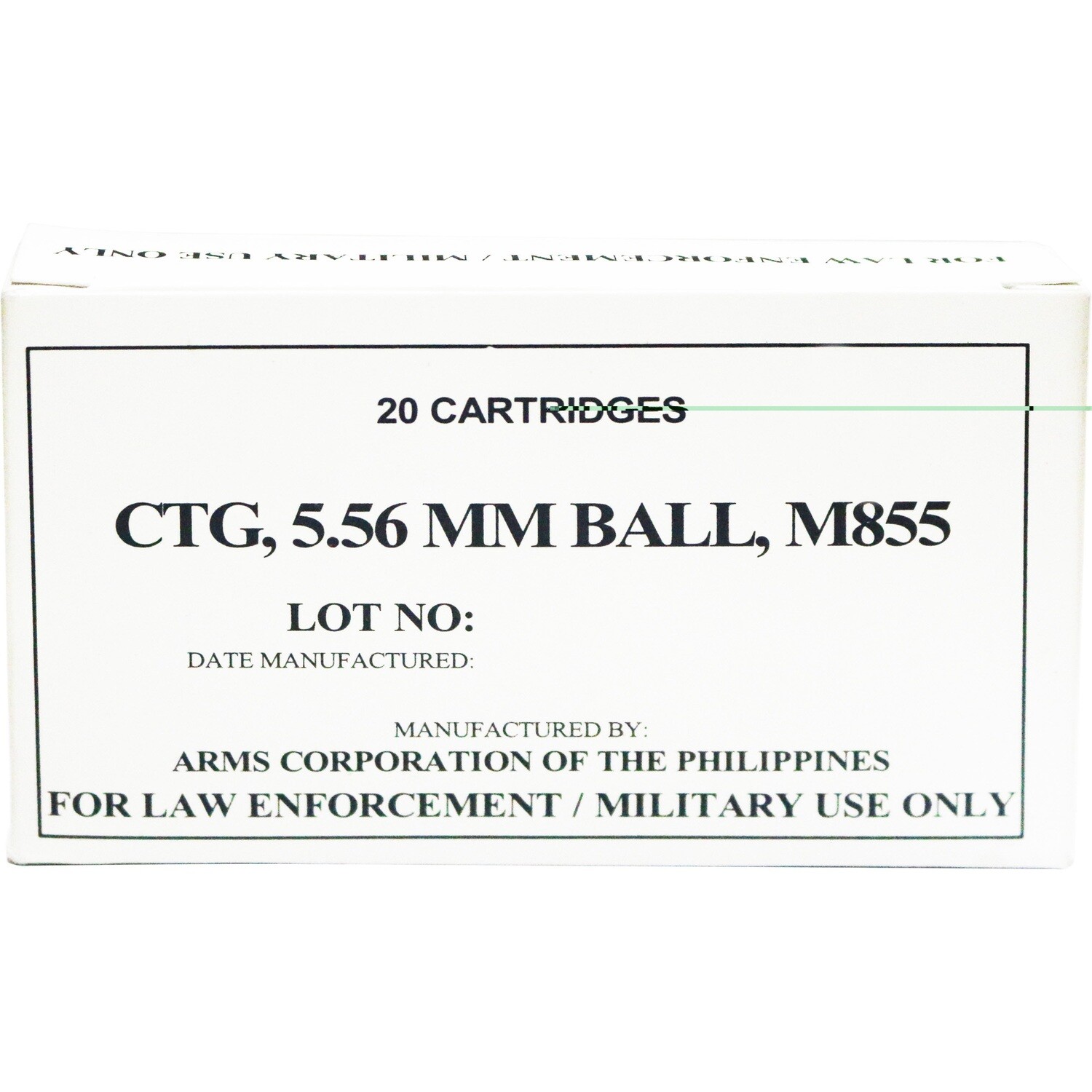 Armscor 556nato 62gr M855 20/1000