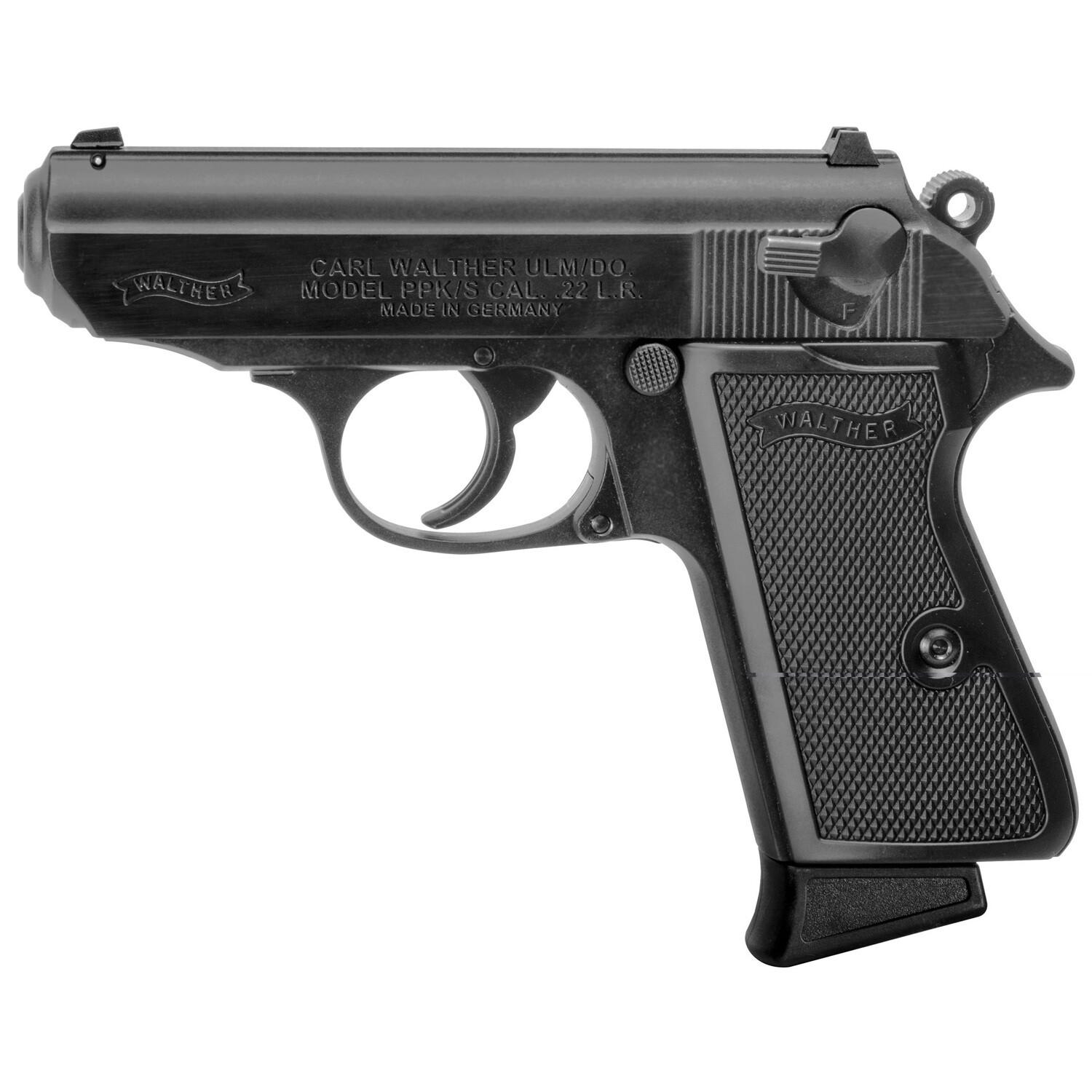 Wal Ppk/s 22lr 3.3" 10rd Blk Fs