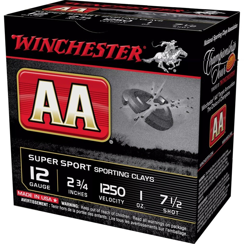 Win Aa Sprt Sc 12ga 2.75 #7.5 25/250 Win Aa Sprt Sc 12ga 2.75 #7.5 25/250