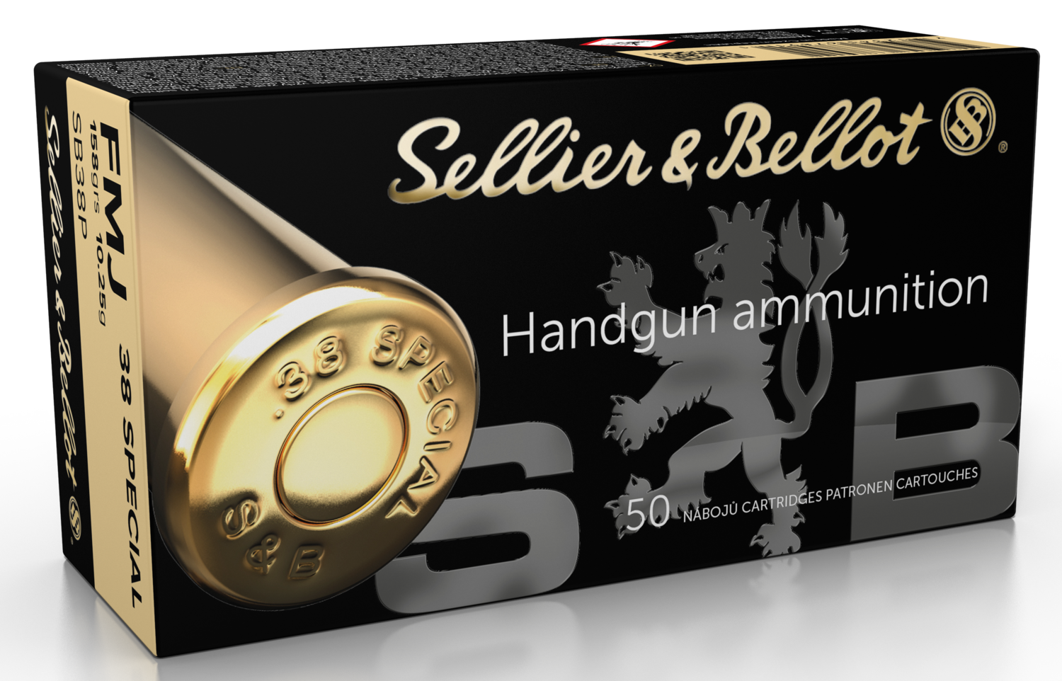 Sellier & Bellot Handgun, S&b Sb38p          38 Sp   158 Fmj           50/20